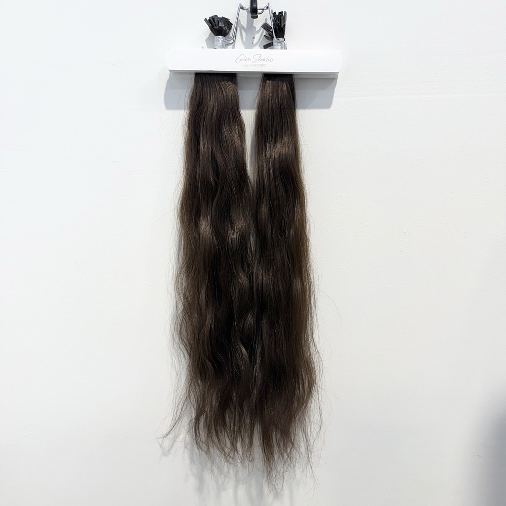 Glam Seamless x Priscilla Valles 25" K-Tip Hair Extension #3  Dark Brown 2 Pack